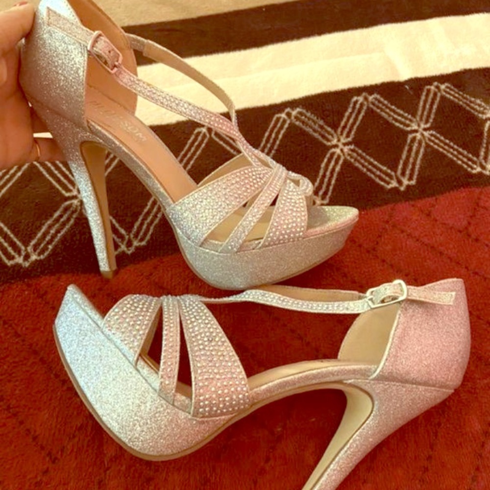 Silver High Heels